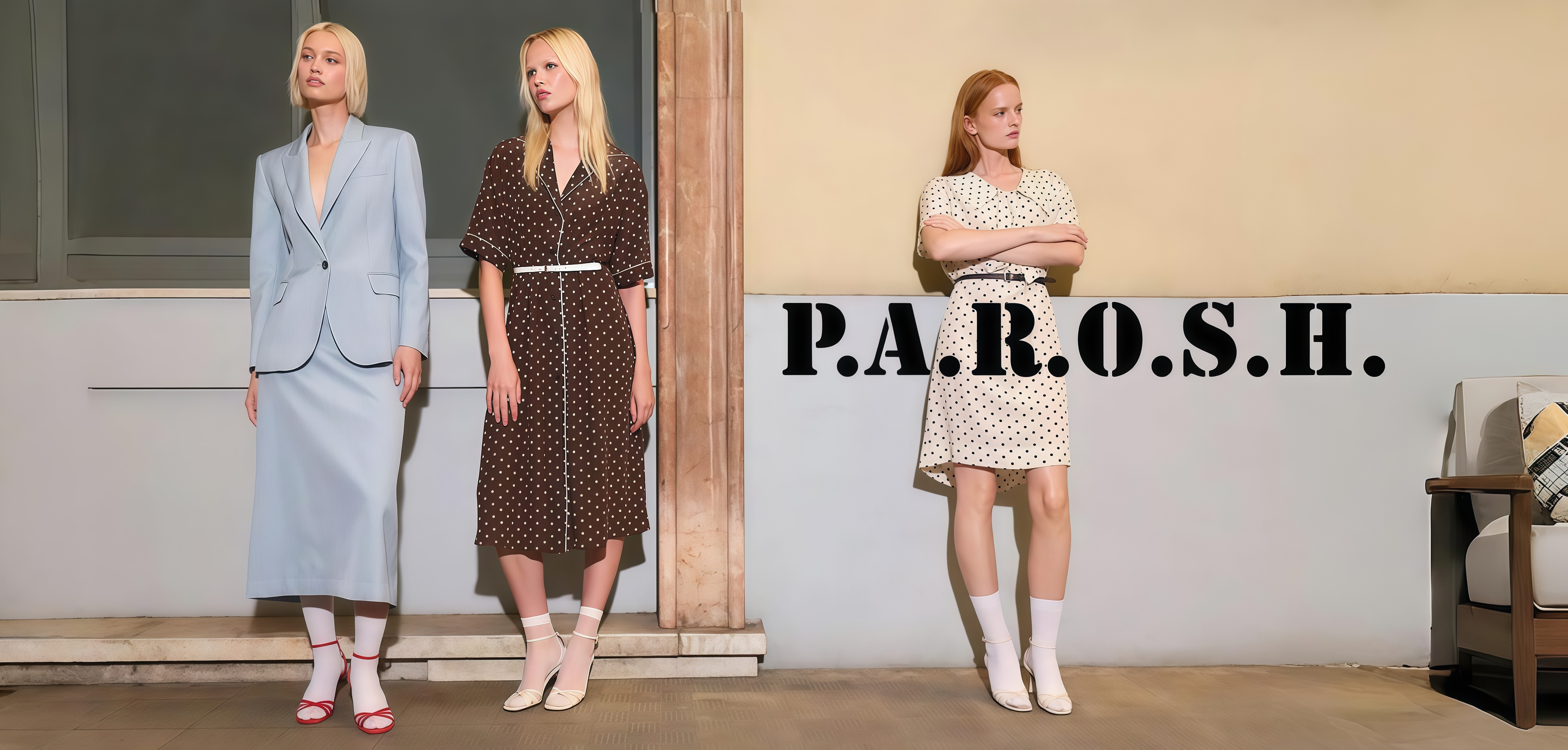 PAROSH SS25 — авангардный датский дизайн, деконструктивные силуэты и смелые принты